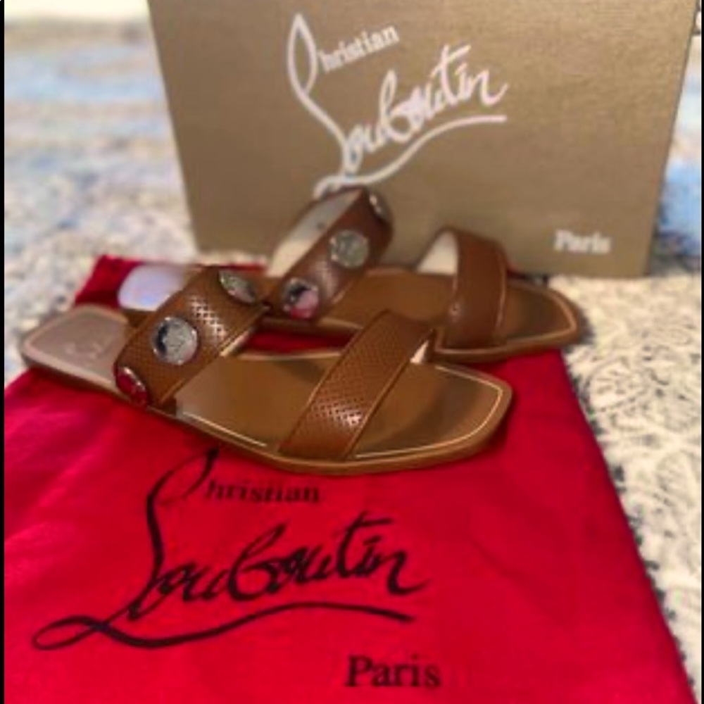 Christian Louboutin Red Bottom Sandals Size-40.5 (10.5)